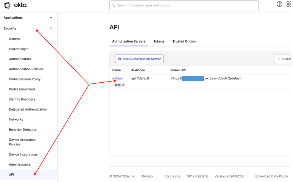 Collibra JWT Okta - Add Auth server