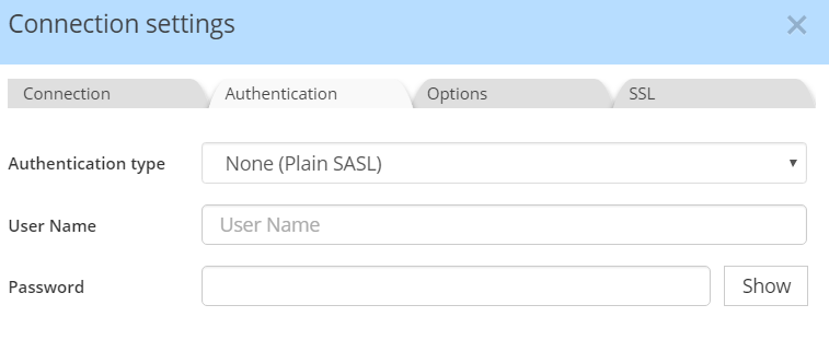 Hive - Connection settings - Plain SASL