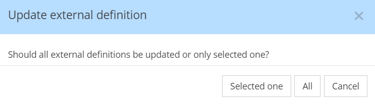 How-to definitions external update ref dialog