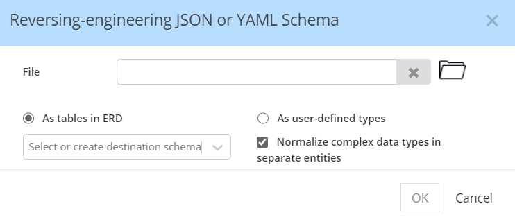 YAML Schema reverse-engineering dialog - normalization