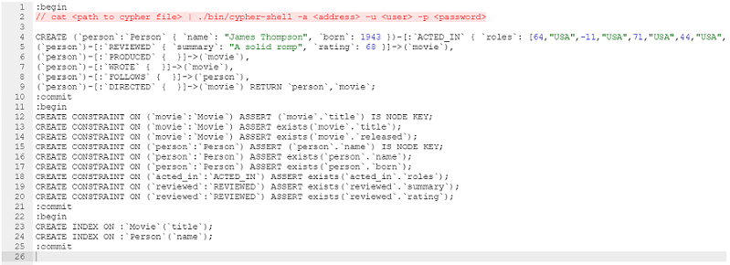 Neo4j forward-engineered Cypher