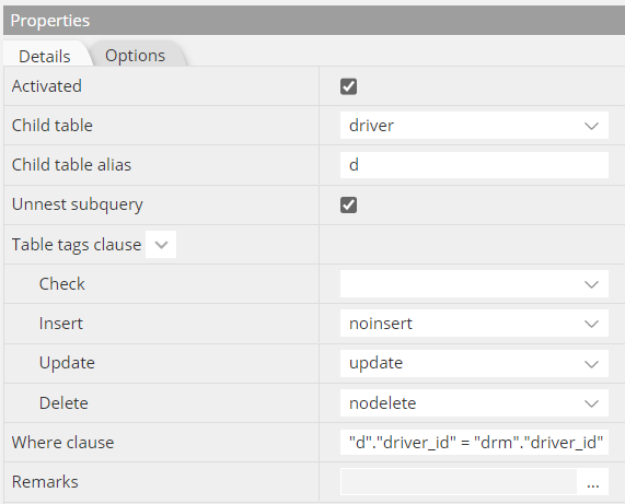 Oracle duality view unnested subquery properties