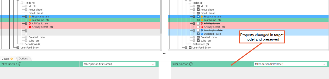 Polyglot impact analysis screen properties