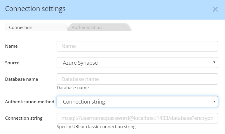 Synapse Connection String