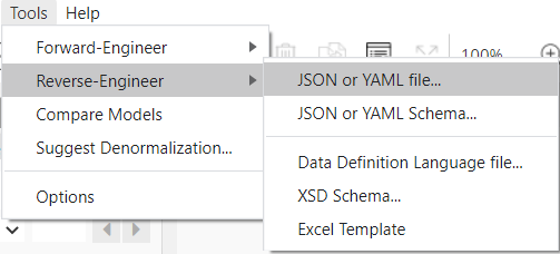 Tools - Reverse-Engineer - JSON document