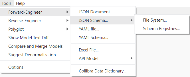 Tutorial - forward-engineering menu