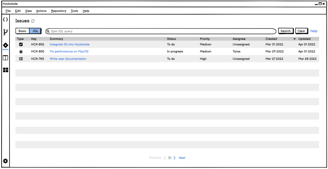 Workgroup list Jira issues